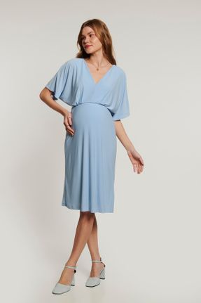 لباس آبی زنانه بافتنی رگولار کد 683438688