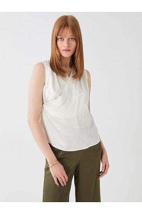 بلوز سفید زنانه ساده LC Waikiki - کد 712613466
