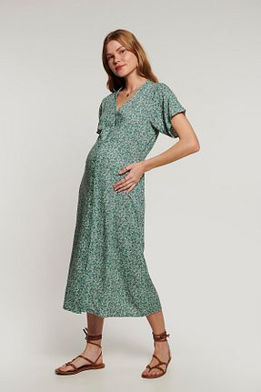 لباس بارداری سبز زنانه بافتنی Lyn Mama - کد 677016132