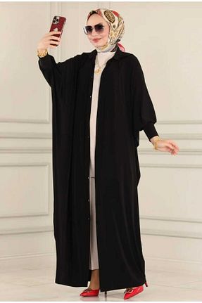 کلاه و ابایا مشکی زنانه بافتنی MODAMÜNASİP - کد 712994782