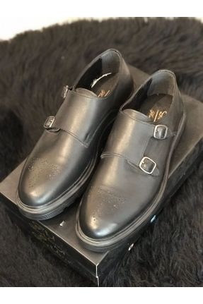 کفش کژوال مشکی مردانه پاشنه متوسط ( 5 - 9 cm ) پاشنه ساده کد 712995055