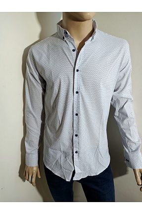 پیراهن سفید مردانه اسلیم فیت PACHOZ - کد 713194236