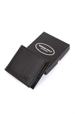 کیف پول مشکی مردانه ابعاد بزرگ Newish - کد 95248362