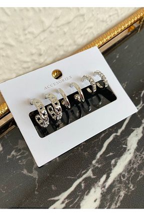 گوشواره جواهر رنگی زیرکن takıtarzım - کد 364317169