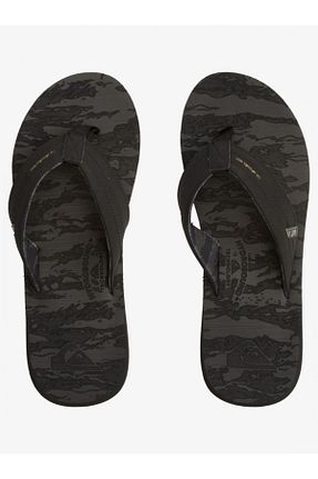 دمپائی خاکی مردانه چرم مصنوعی Quiksilver - کد 714468176
