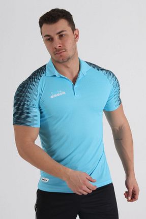 پولوشرت فیروزه ای مردانه رگولار Diadora - کد 713587324