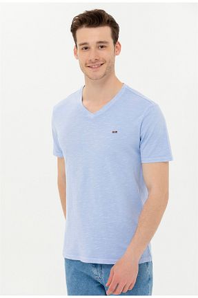 تیشرت آبی مردانه رگولار U.S. Polo Assn. - کد 714964766