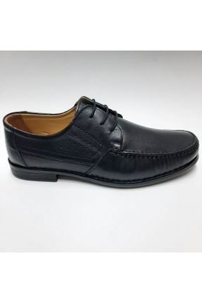 کفش کژوال مشکی مردانه چرم طبیعی پاشنه کوتاه ( 4 - 1 cm ) پاشنه ساده کد 715831652