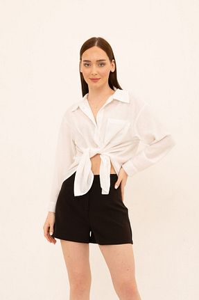 شلوارک و برمودا مشکی زنانه رگولار Laranor - کد 715925822