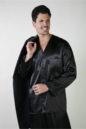 ست لباس راحتی مشکی مردانه ساده ANCELO - کد 716413555