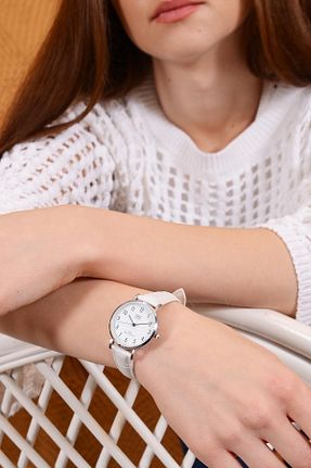 ساعت مچی سفید زنانه 26-30 میلی متر Q&Q - کد 704893451