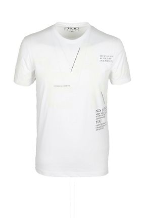 تیشرت سفید مردانه اسلیم فیت Ncs Jeans - کد 716497949