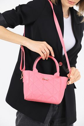 کیف دوشی صورتی زنانه چرم مصنوعی GÜLÇEM butik - کد 716624193