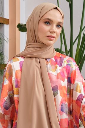 شال قهوه ای زنانه Medine İpeği Şalland - کد 311100715
