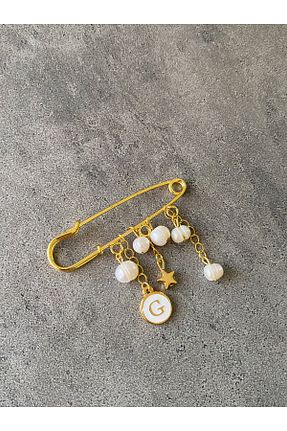 سنجاق سینه طلائی زنانه فلزی Lucky Designs - کد 466504126