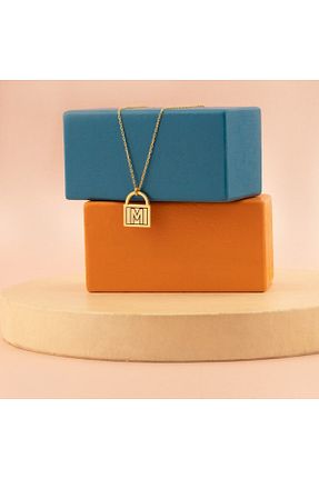 گردنبند نقره طلائی زنانه 925 عیار Dkmn Silver - کد 716338984