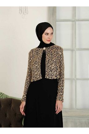 لباس مجلسی حجاب مشکی زنانه یقه دوچرخه meksila - کد 683034501