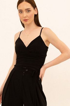 بلوز مشکی زنانه ساده Laranor - کد 716606561