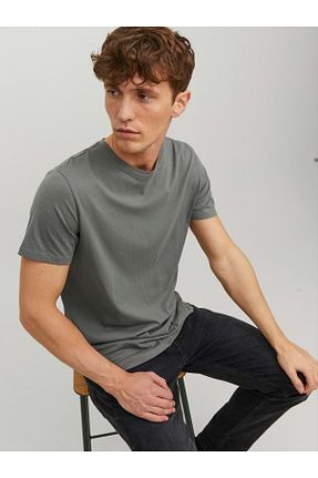 تیشرت طوسی مردانه رگولار Jack & Jones - کد 716960709