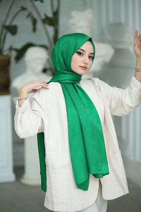 شال سبز زنانه پلی استر Şehr-i Şal İstanbul - کد 681131969