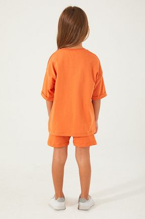 ست لباس راحتی نارنجی بچه گانه ساده U.S. Polo Assn. - کد 716476322