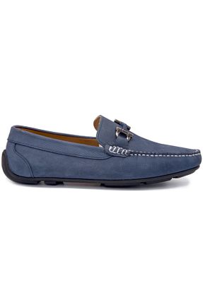 کفش کژوال آبی مردانه چرم خالص Gedikpaşalı - کد 46285977
