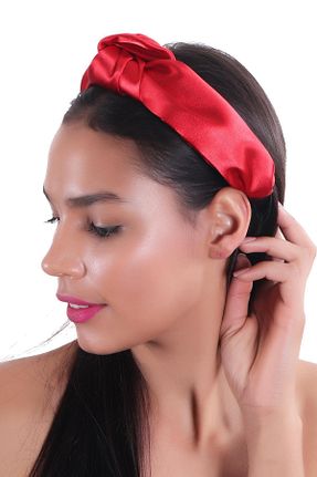گیره سر قرمز زنانه پلی آمید hahai accessories - کد 40659005