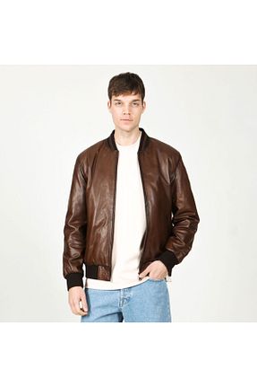کاپشن قهوه ای مردانه Bomber Dericlub - کد 47034595