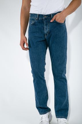 شلوار جین آبی مردانه پاچه ساده جین کد 47110105