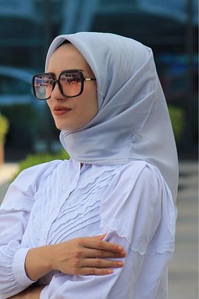 روسری طوسی پلی استر Balse - کد 47228989