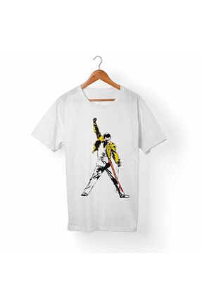 تیشرت سفید زنانه رگولار Alfa Tshirt - کد 184808375