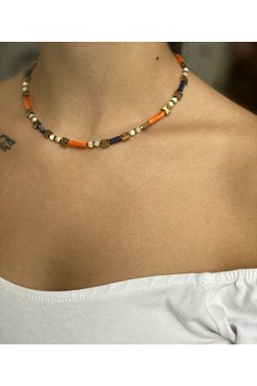 گردنبند نقره طوسی زنانه 925 عیار ymur tasarım - کد 53657222