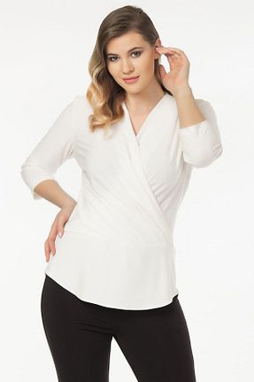 بلوز سایز بزرگ طلائی زنانه سایز بزرگ Laranor - کد 4322638