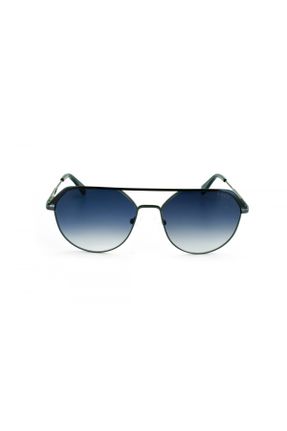 عینک آفتابی مشکی مردانه 57 UV400 فلزی سایه روشن بیضی کد 717231038