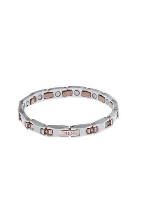دستبند استیل (فولاد) سفید زنانه استیل (فولاد) Tiens - کد 220049553