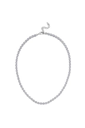 گردنبند جواهر سفید زنانه زیرکن Merano Design - کد 717452082