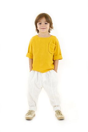 ست بالاتنه و پائین تنه سفید بچه گانه بافتنی Catz Kids - کد 719037232