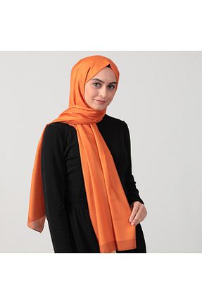 شال نارنجی زنانه پنبه ای ipekistanbul - کد 719073266