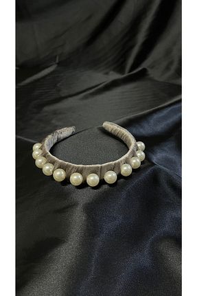 تاج قهوه ای زنانه مخمل MegssStore - کد 719091846