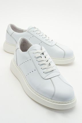 کفش کلاسیک سفید مردانه چرم طبیعی پاشنه کوتاه ( 4 - 1 cm ) پاشنه ساده کد 719304642