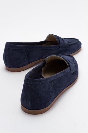 کفش لوفر آبی زنانه جیر پاشنه کوتاه ( 4 - 1 cm ) کد 46933246