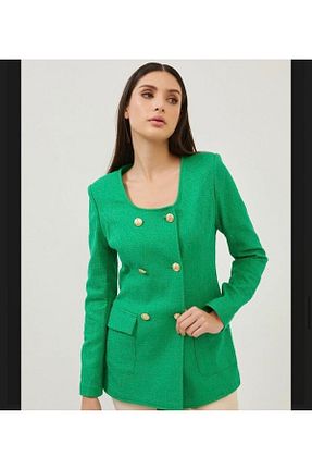 کت سبز زنانه Blazer panaline - کد 721008660