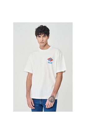 تیشرت سفید مردانه Loose Lee - کد 721077247