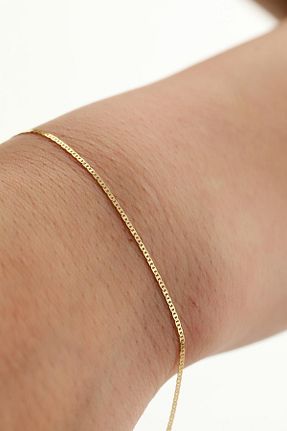 دستبند طلا زرد زنانه 14 عیار Sefa Gold - کد 721133369