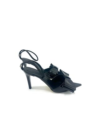 کفش پاشنه بلند کلاسیک مشکی زنانه پارچه nostra shoes - کد 721194714