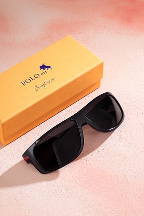 عینک آفتابی مشکی مردانه پلاریزه polo air - کد 721513935