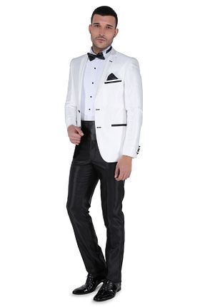 اسموکین بژ مردانه بافتنی Buenza - کد 4626635