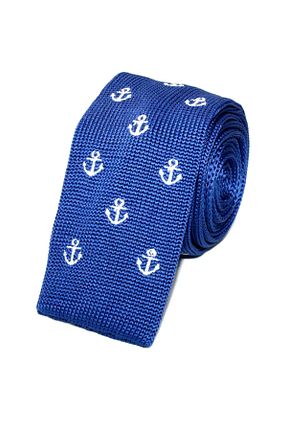 کراوات آبی مردانه بافت Ocean Pole - کد 4160756