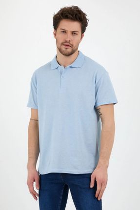 تی شرت بژ مردانه رگولار یقه پولو پنبه (نخی) تکی بیسیک کد 713088226