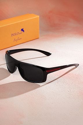 عینک آفتابی مشکی مردانه پلاریزه polo air - کد 721513935